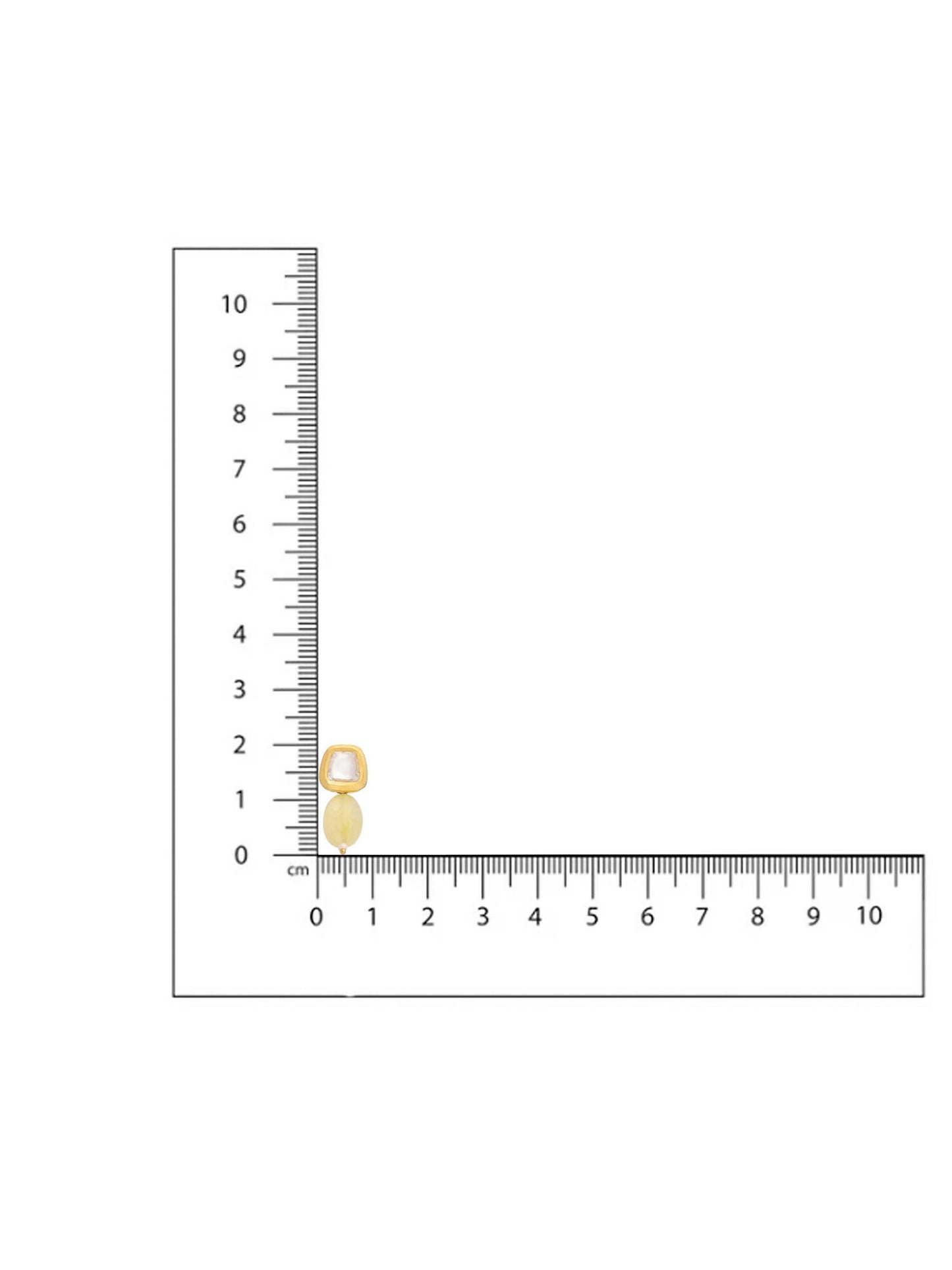 Ruby Raang Yellow Kundan Studs