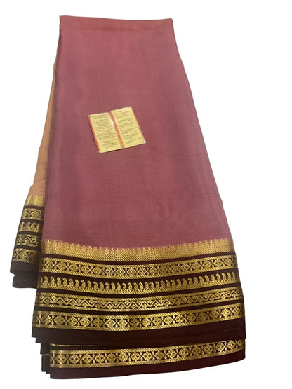 100 Gm Thickness Pure Mysoree Silk Saree with Traditional Border