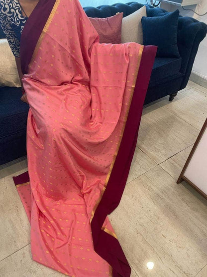 100gm Thickness Pure Mysoore Silk Saree