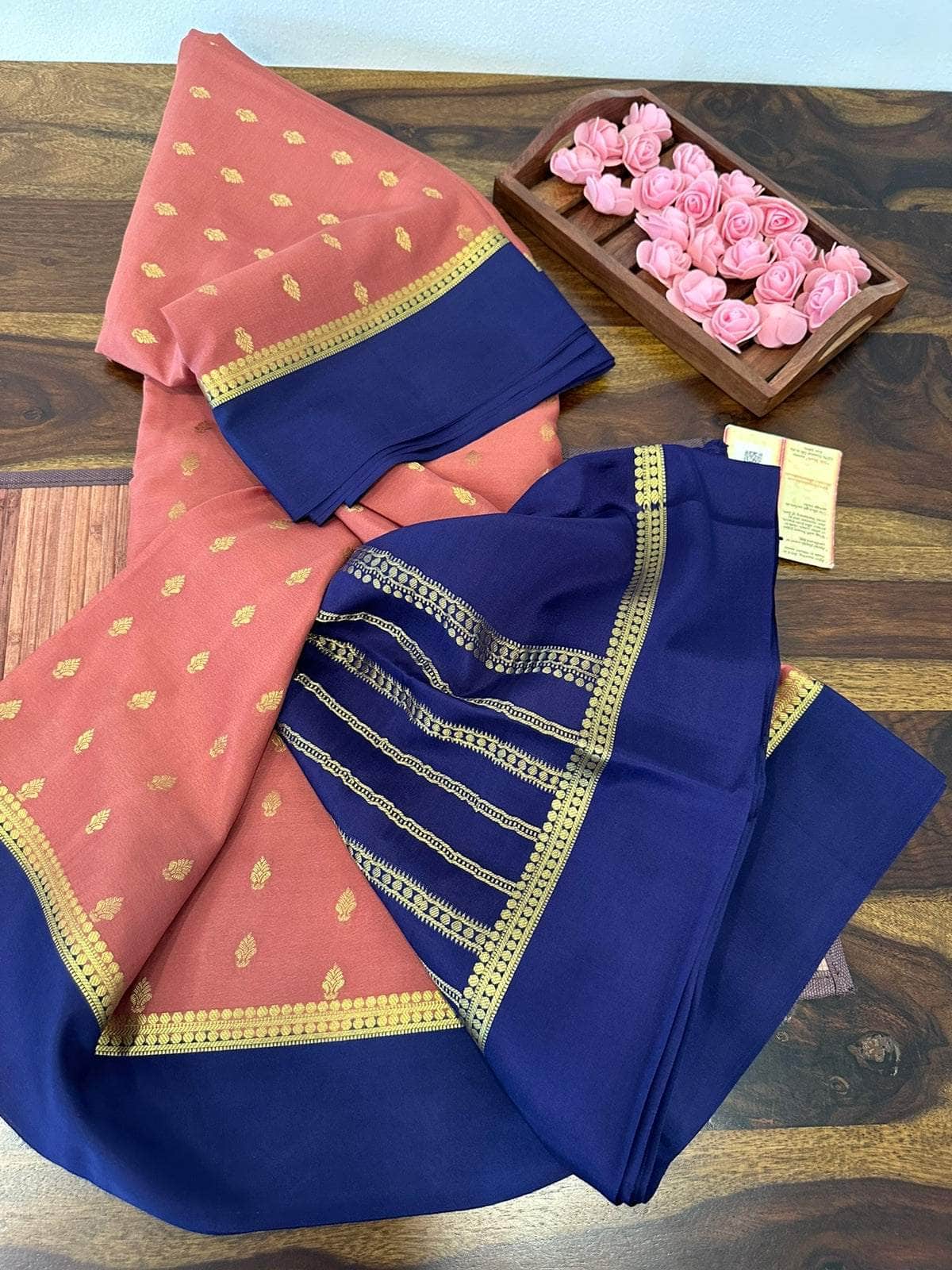 100gm Thickness Pure Mysoore Silk Saree