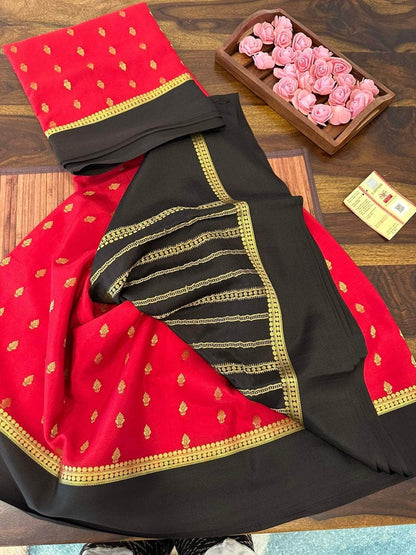 100gm Thickness Pure Mysoore Silk Saree