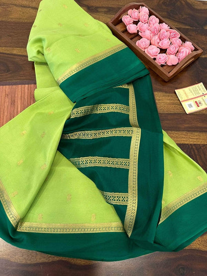 100gm Thickness Pure Mysoore Silk Saree
