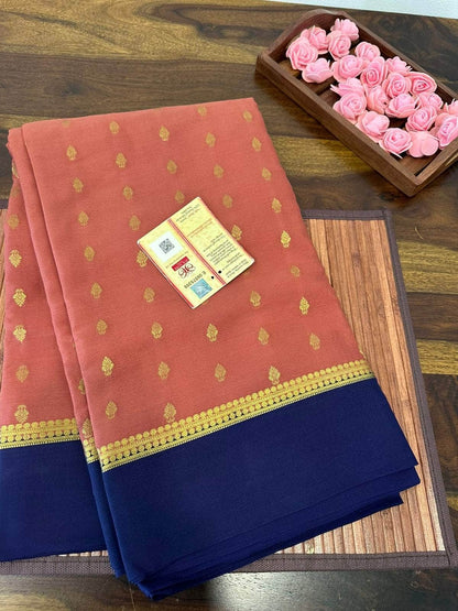100gm Thickness Pure Mysoore Silk Saree