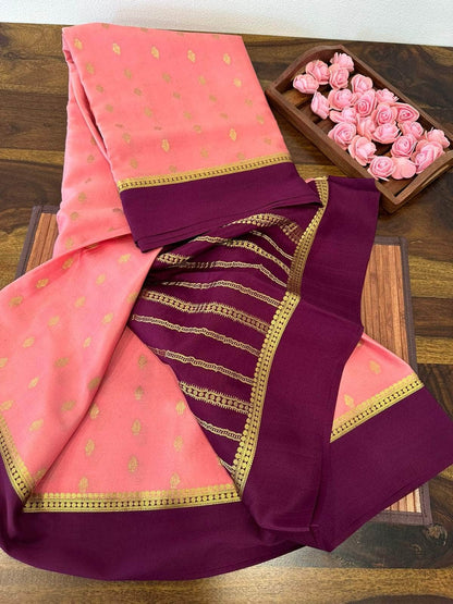 100gm Thickness Pure Mysoore Silk Saree