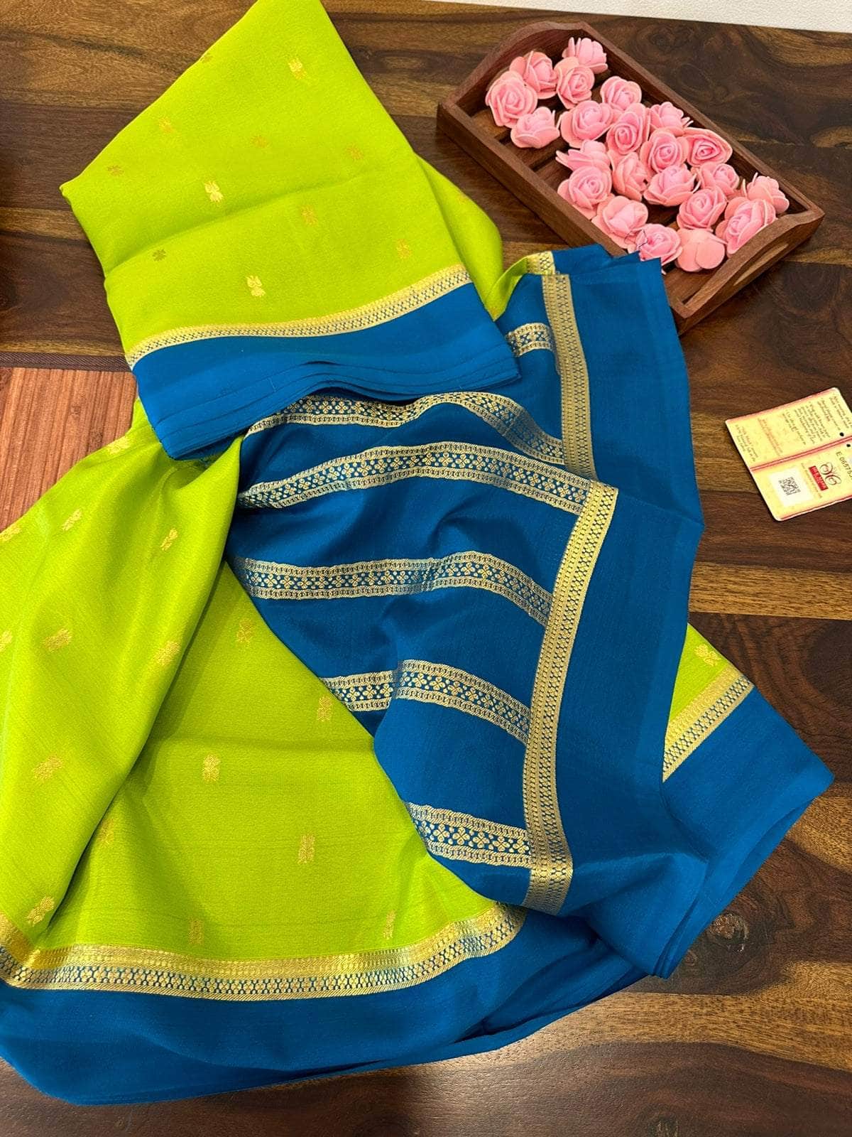 100gm Thickness Pure Mysoore Silk Saree