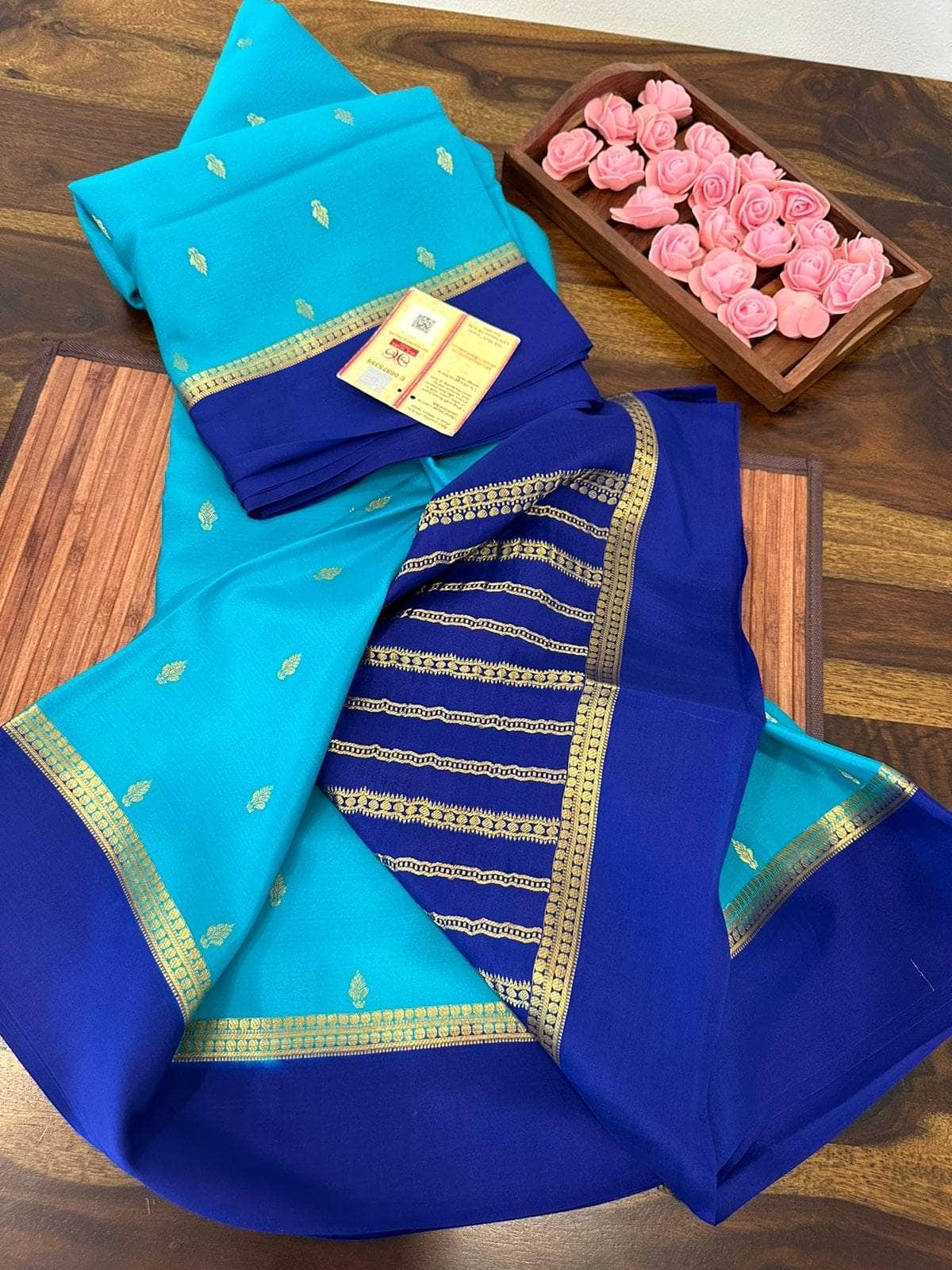 100gm Thickness Pure Mysoore Silk Saree