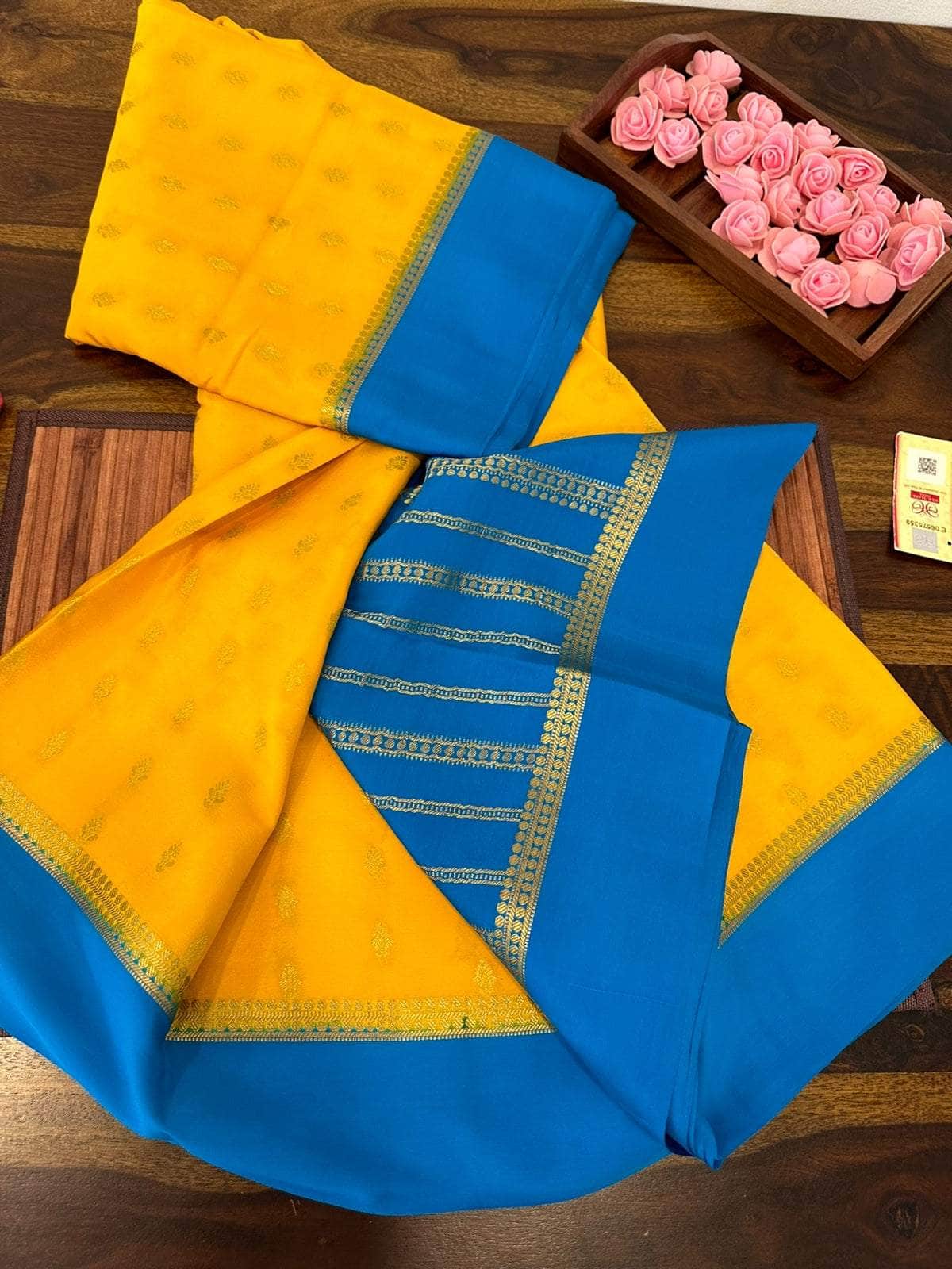 100gm Thickness Pure Mysoore Silk Saree