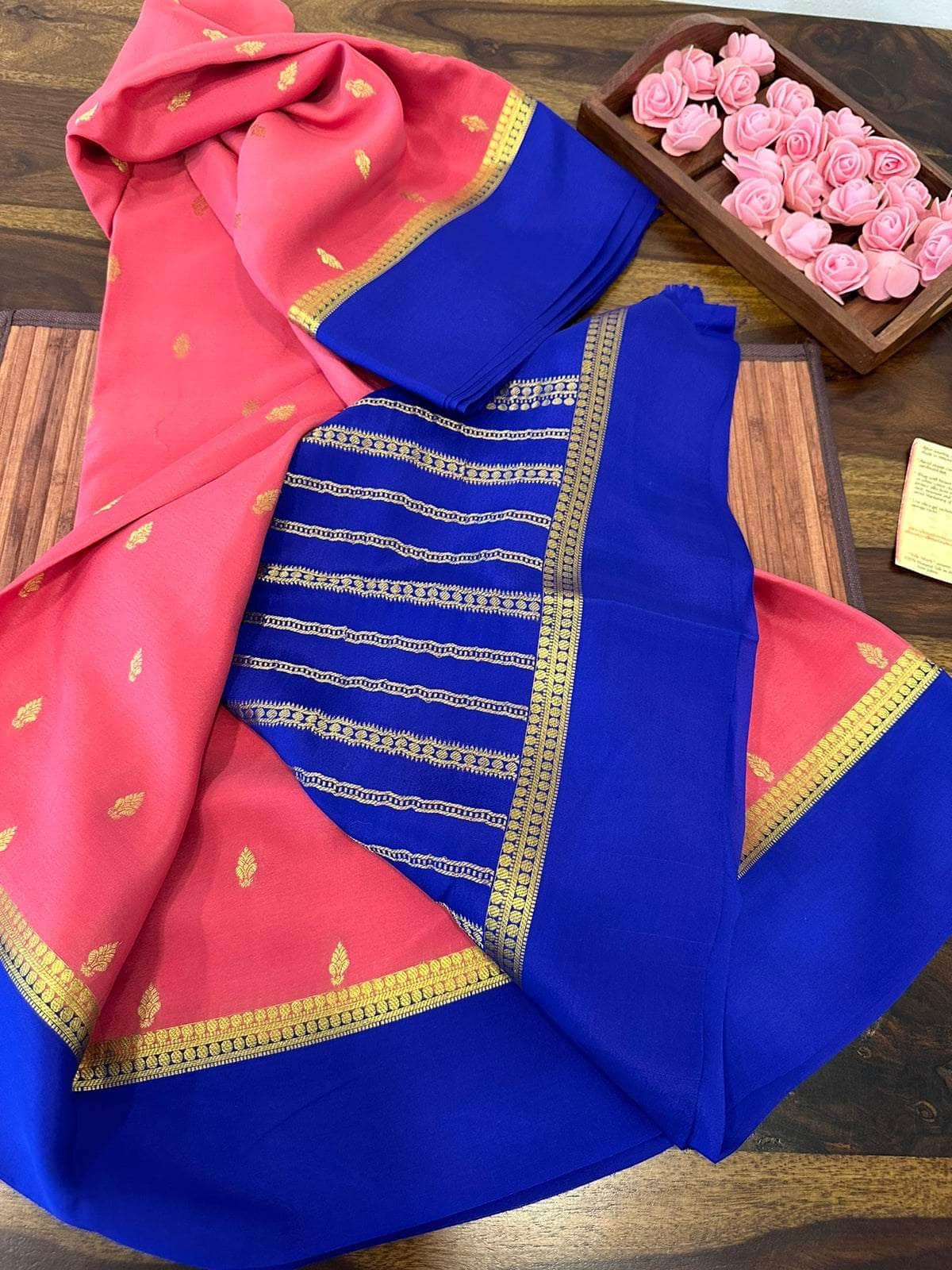 100gm Thickness Pure Mysoore Silk Saree