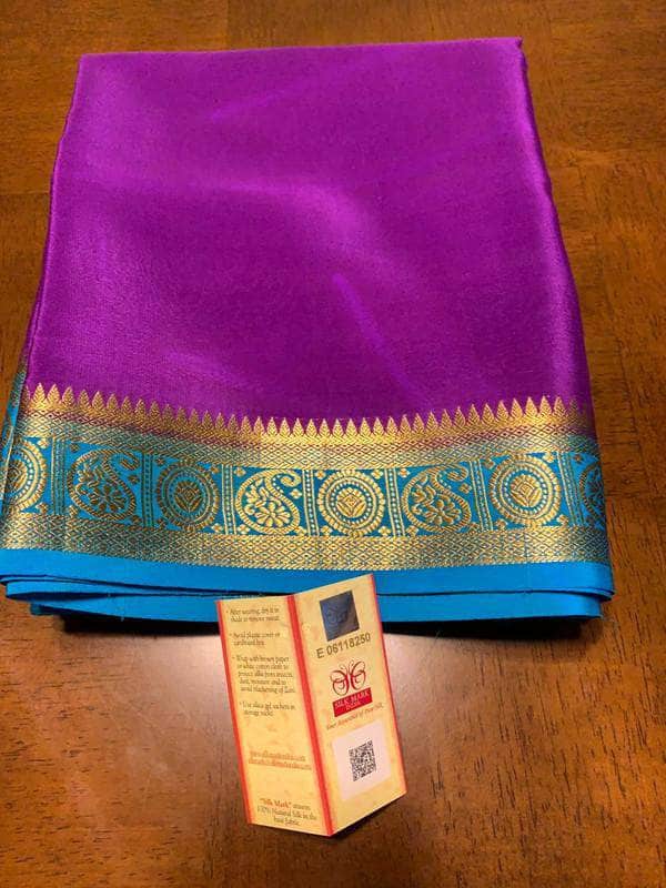 100Grm Thickness Designer South Silk Saree