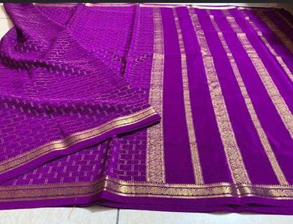 100Grm Thickness Pure South Silk Saree