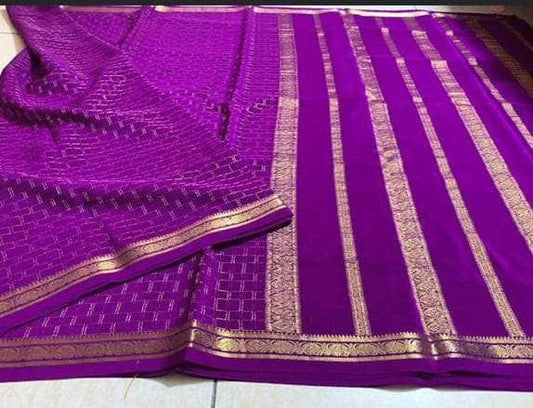 100Grm Thickness Pure South Silk Saree