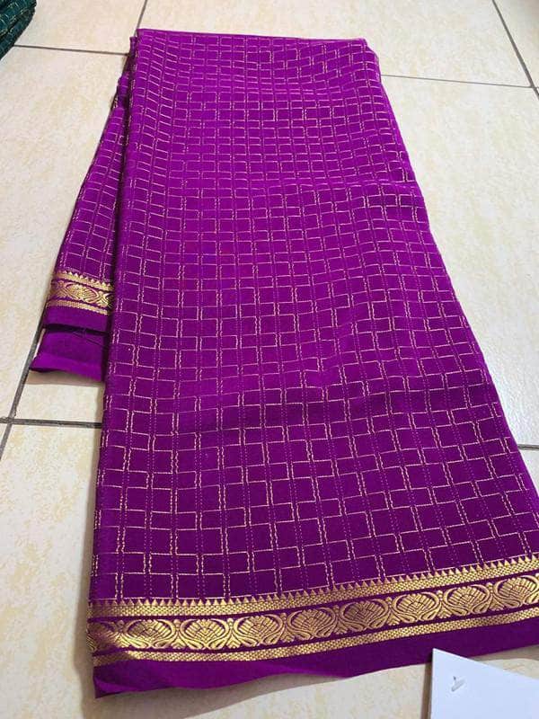 100Grm Thickness Pure South Silk Saree