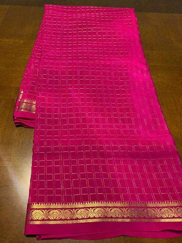 100Grm Thickness Pure South Silk Saree