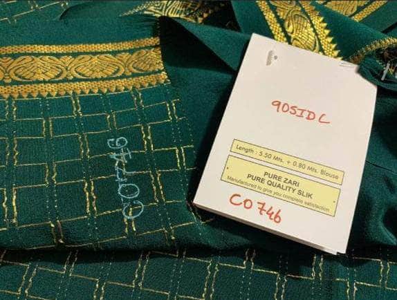 100Grm Thickness Pure South Silk Saree