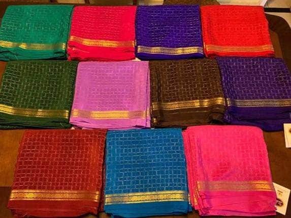 100Grm Thickness Pure South Silk Saree