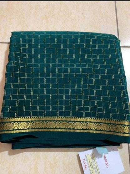 100Grm Thickness Pure South Silk Saree