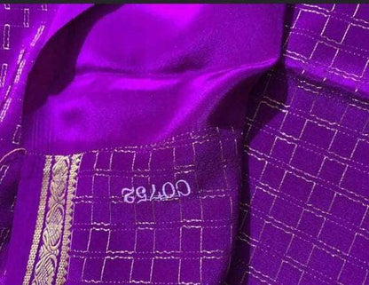 100Grm Thickness Pure South Silk Saree