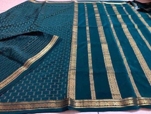 100Grm Thickness Pure South Silk Saree