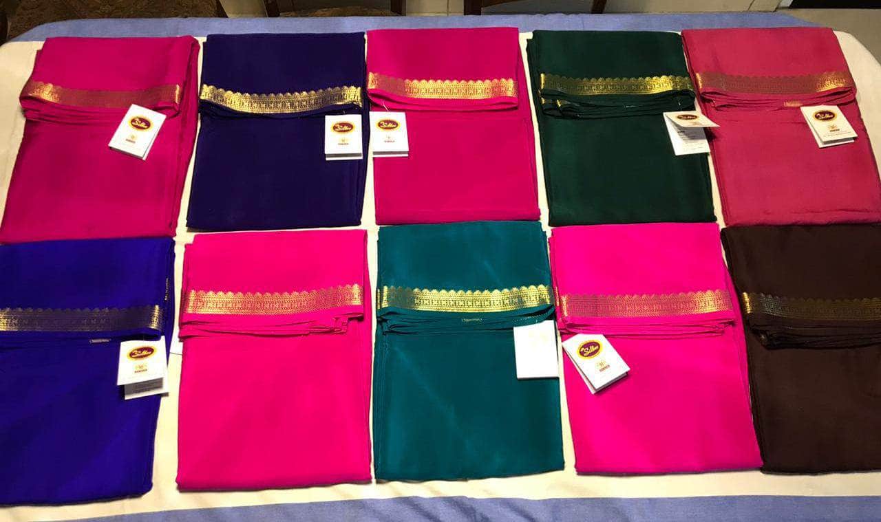 100Grm Thickness South Silk Saree