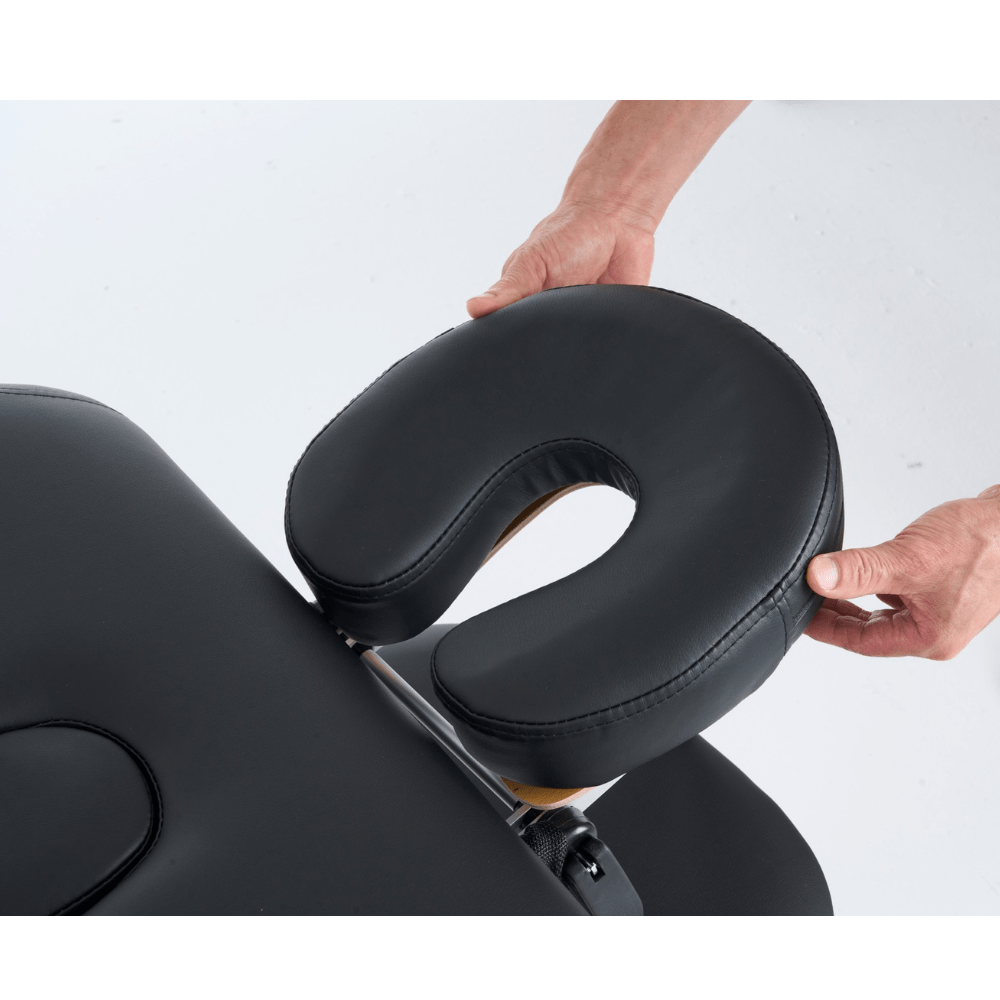 5'' 2 Section wooden Greenlife ® Portable Massage Table Black / Cream