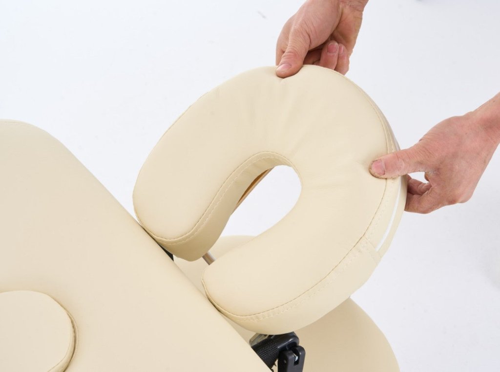 5'' 2 Section wooden Greenlife ® Portable Massage Table Black / Cream