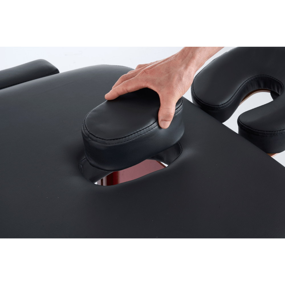 5'' 2 Section wooden Greenlife ® Portable Massage Table Black / Cream