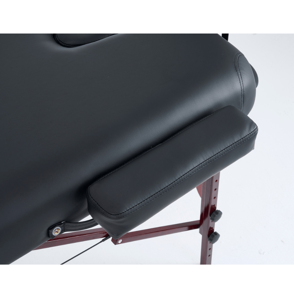 5'' 2 Section wooden Greenlife ® Portable Massage Table Black / Cream