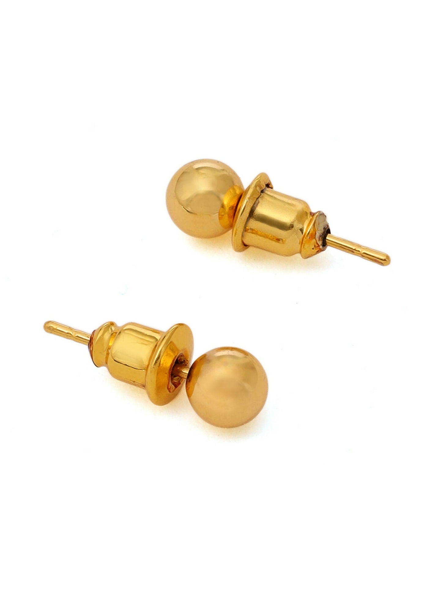 Ruby Raang Golden Round Studs