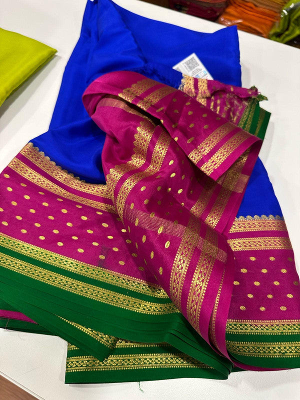 120g Pure Mysore Silk Mark Certified Exclusive Saree