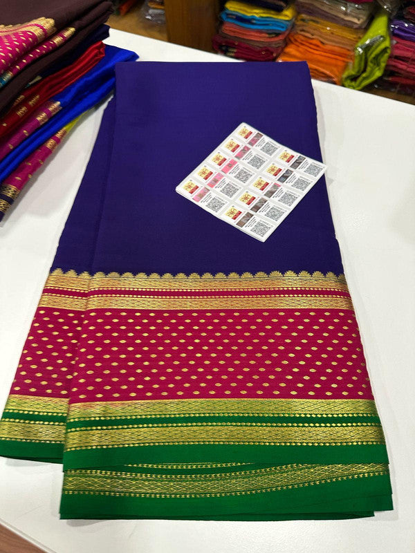 120g Pure Mysore Silk Mark Certified Exclusive Saree