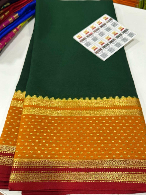 120g Pure Mysore Silk Mark Certified Exclusive Saree