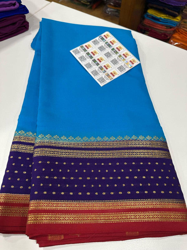 120g Pure Mysore Silk Mark Certified Exclusive Saree
