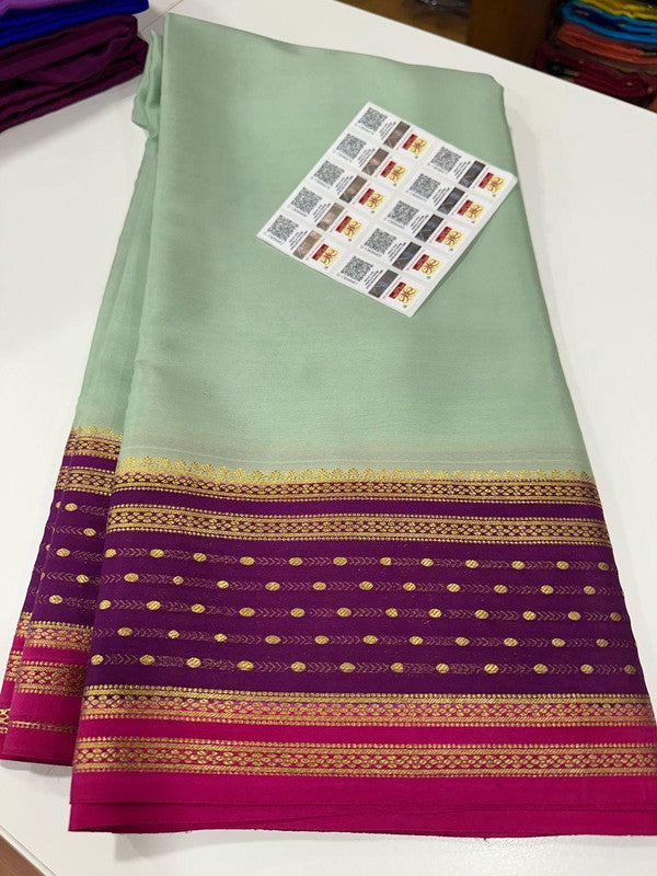 120g Pure Mysore Silk Mark Certified Exclusive Saree