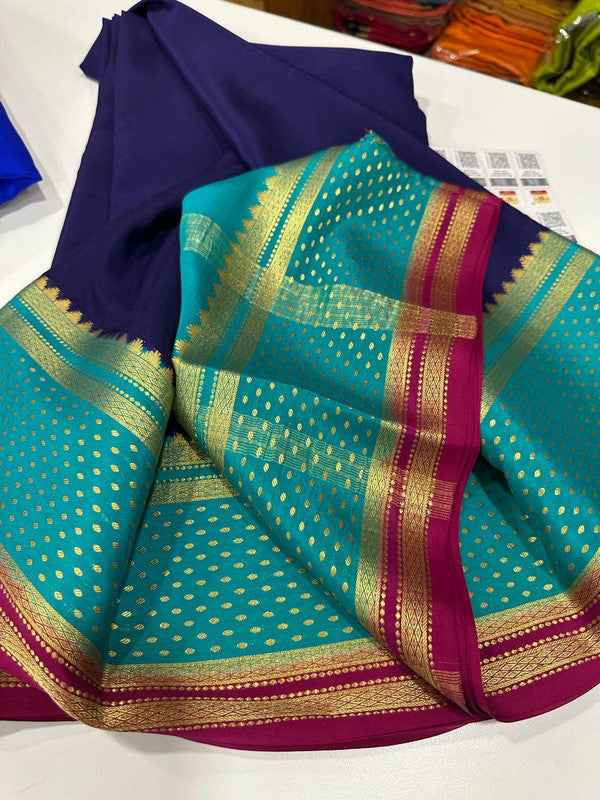 120g Pure Mysore Silk Mark Certified Exclusive Saree