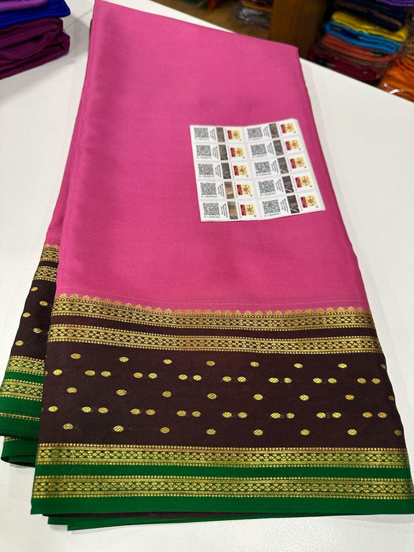 120g Pure Mysore Silk Mark Certified Exclusive Saree