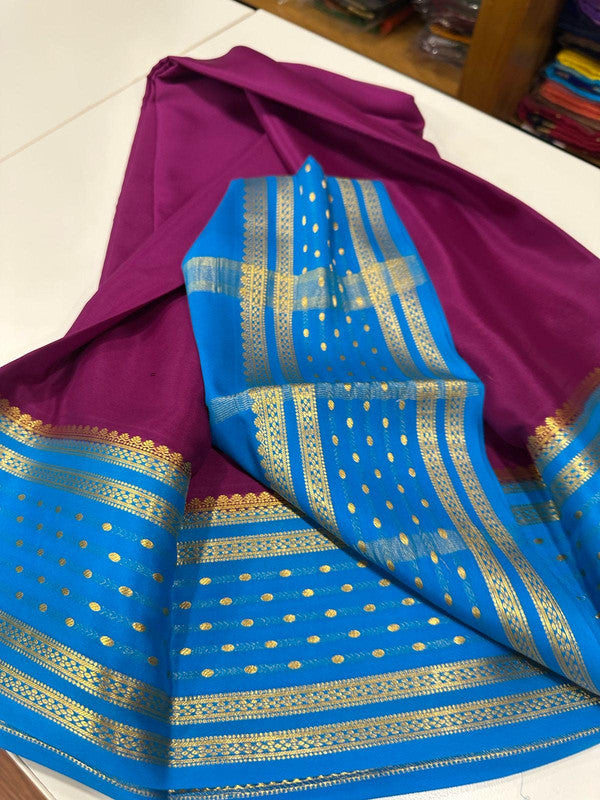 120g Pure Mysore Silk Mark Certified Exclusive Saree