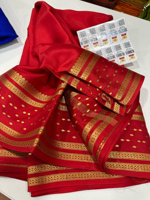 120g Pure Mysore Silk Mark Certified Exclusive Saree