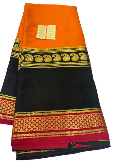 120gm Pure Mysore Silk Saree With Bentex Border