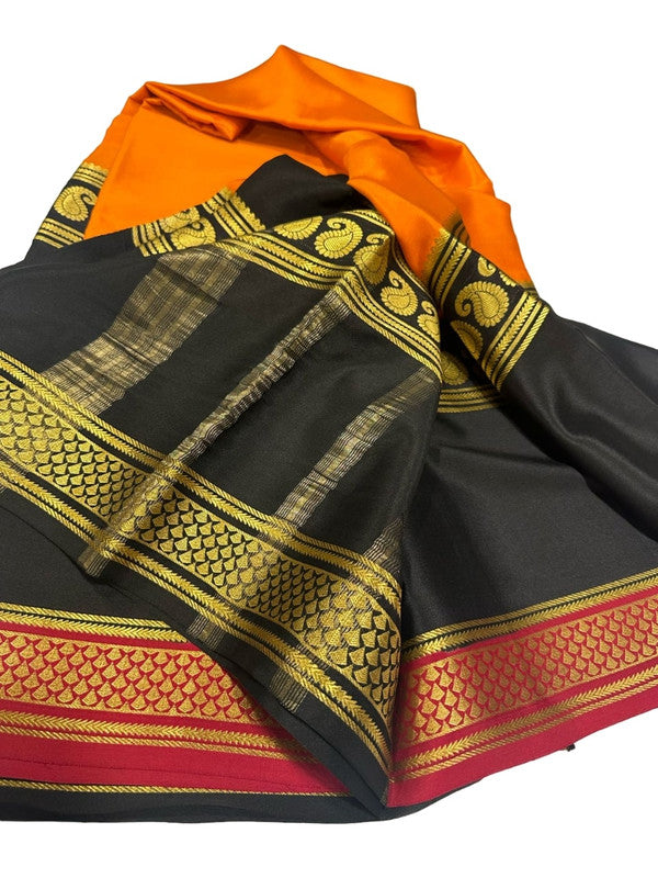 120gm Pure Mysore Silk Saree With Bentex Border
