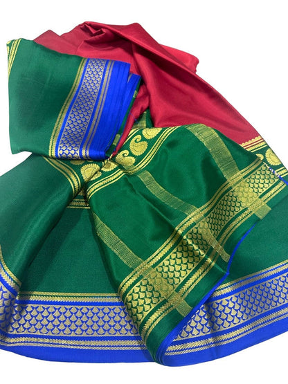 120gm Pure Mysore Silk Saree With Bentex Border