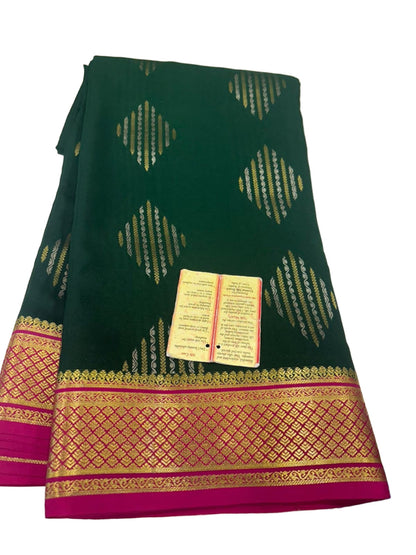 120gm Thickness Pure Mysoore Silk Saree