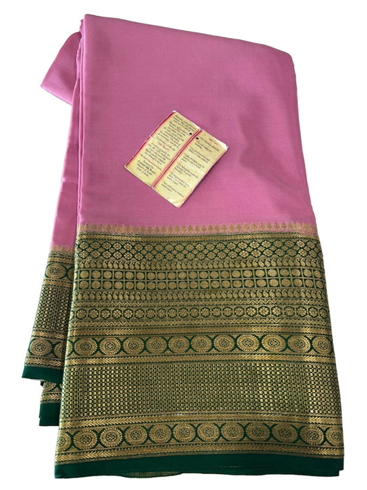 120gm Thickness Pure Mysoore Silk Saree