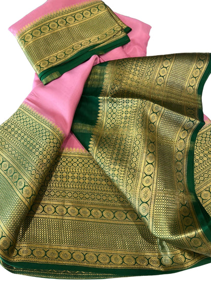 120gm Thickness Pure Mysoore Silk Saree