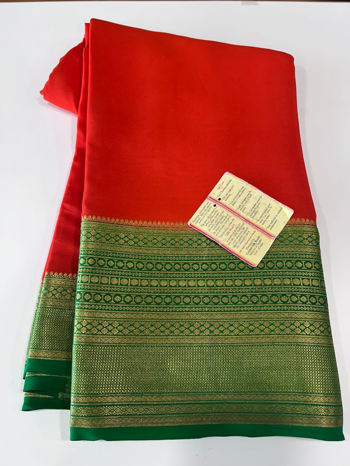 120gm Thickness Pure Mysoore Silk Saree