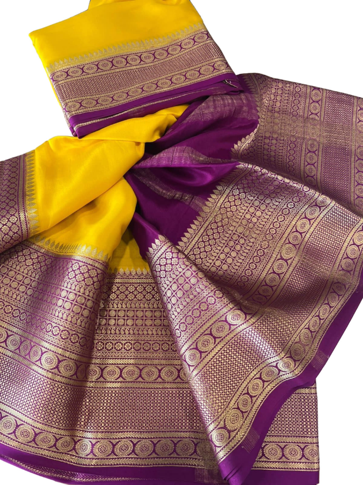 120gm Thickness Pure Mysoore Silk Saree