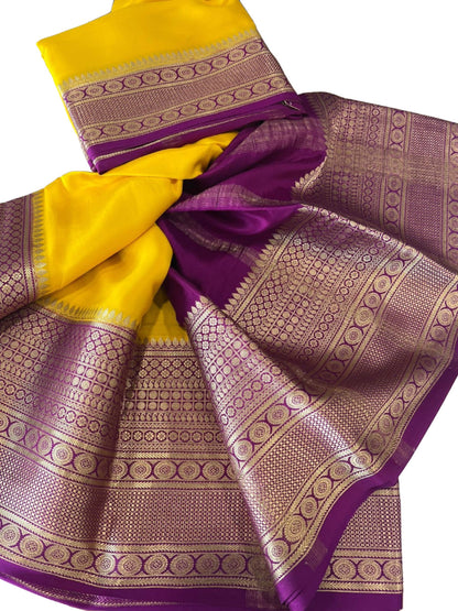120gm Thickness Pure Mysoore Silk Saree