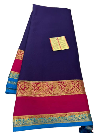 120gm Thickness Pure Mysoore Silk Saree