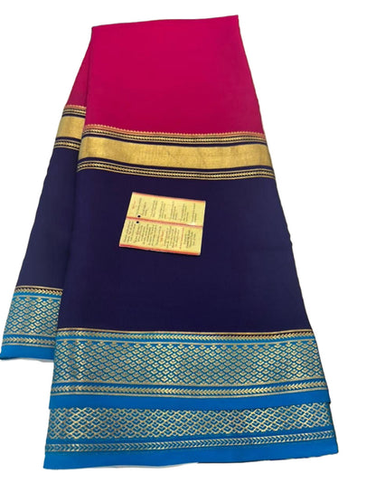 120gm Thickness Pure Mysoore Silk Saree