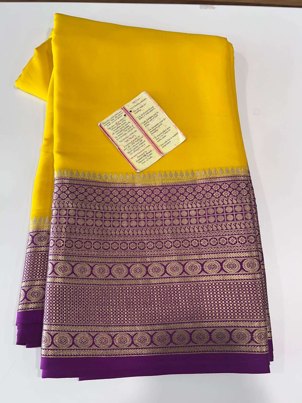 120gm Thickness Pure Mysoore Silk Saree