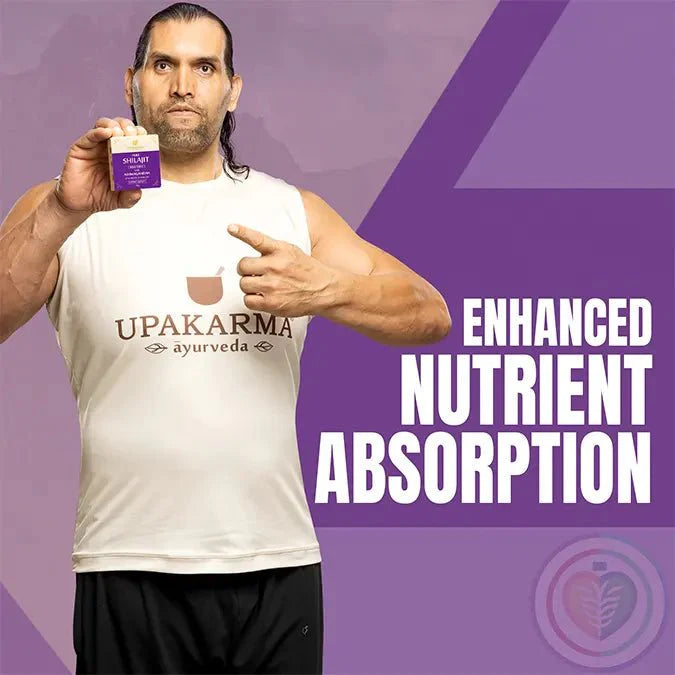 UPAKARMA Shilajit Resin with Ashwagandha 20g | 300mg/serving | Boosts Strength & Build Muscle Mass | 100% Ayurvedic | Lab Tested | 66 Servings